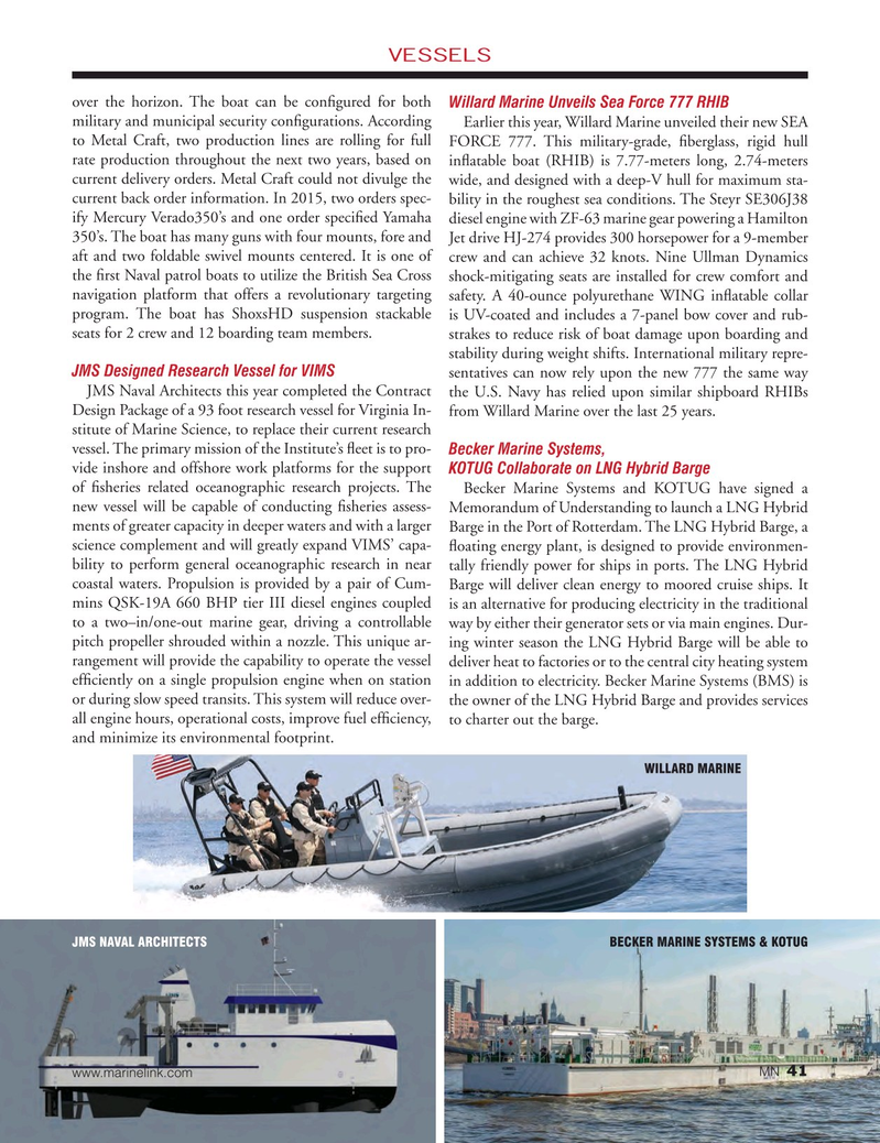 Marine News Magazine, page 41,  Dec 2015