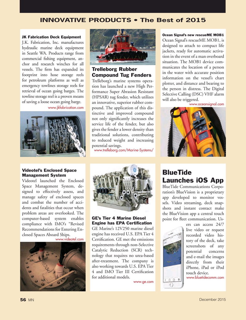 Marine News Magazine, page 56,  Dec 2015