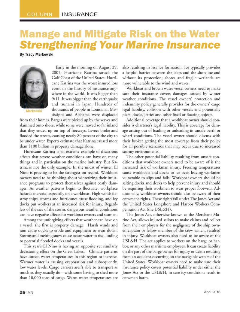 Marine News Magazine, page 26,  Apr 2016
