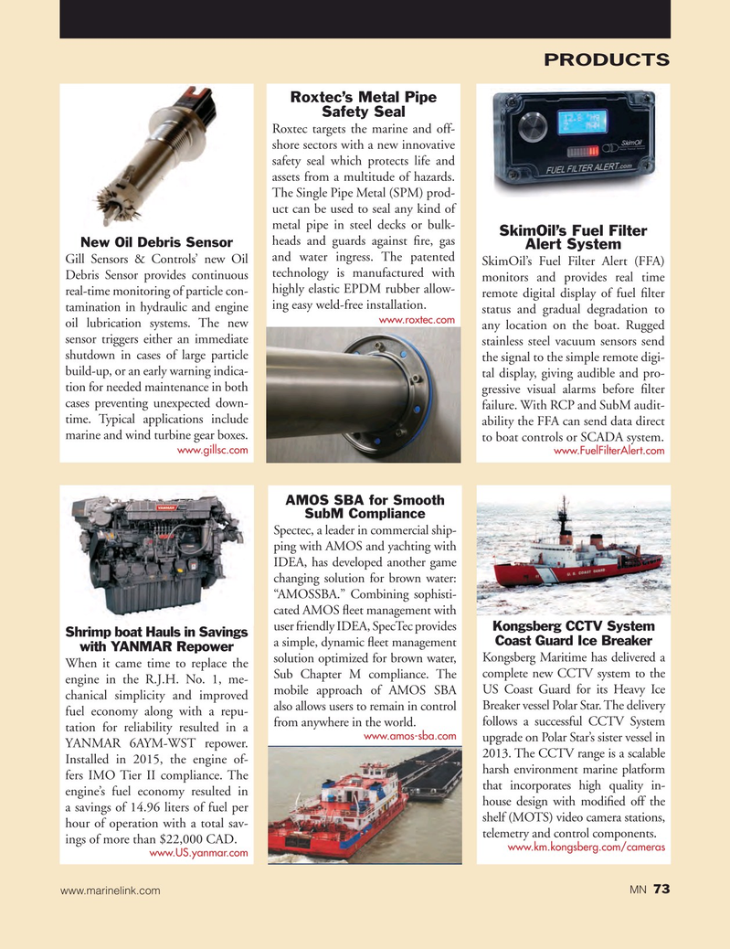 Marine News Magazine, page 73,  May 2016