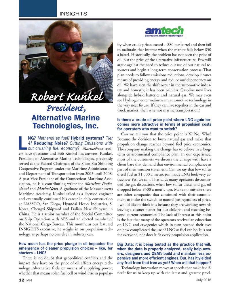 Marine News Magazine, page 12,  Jul 2016