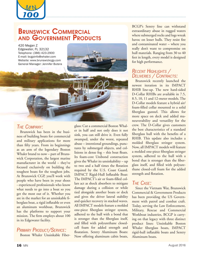 Marine News Magazine, page 16,  Aug 2016