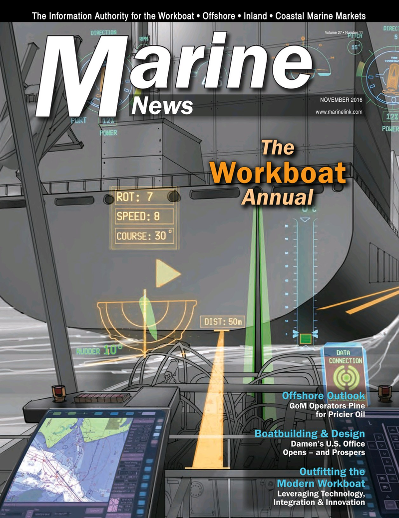 Marine News Magazine Cover Nov 2016 - Workboat Annual