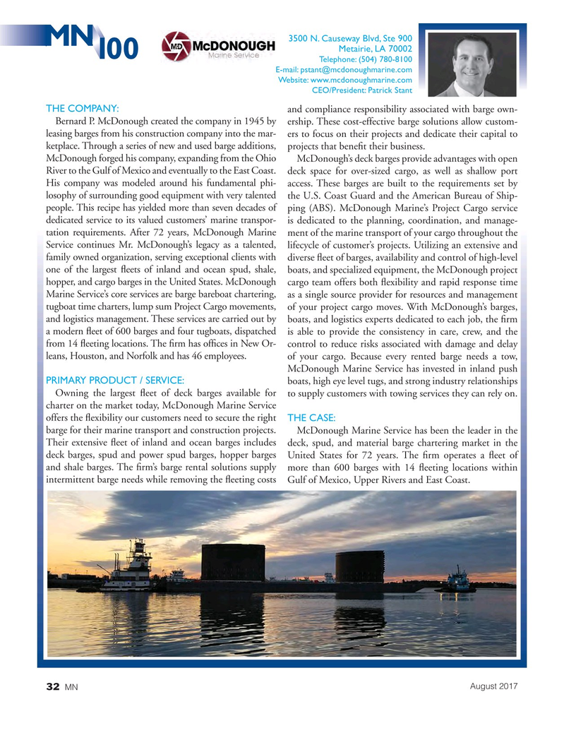 Marine News Magazine, page 32,  Aug 2017
