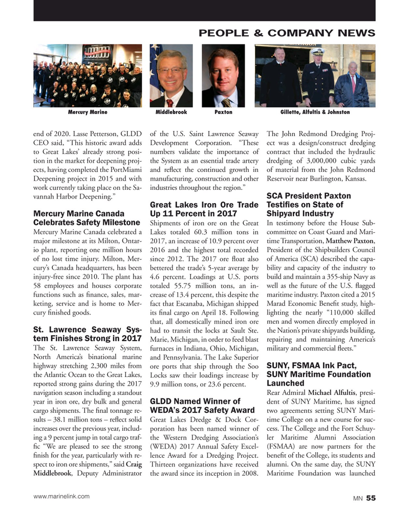 Marine News Magazine, page 55,  Feb 2018