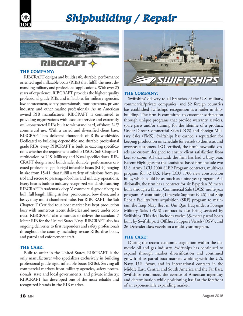 Marine News Magazine, page 18,  Aug 2018