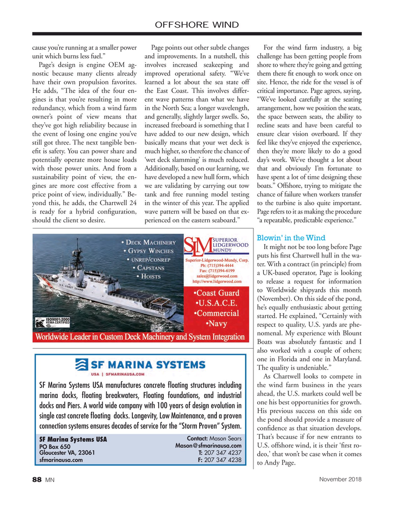 Marine News Magazine, page 88,  Nov 2018