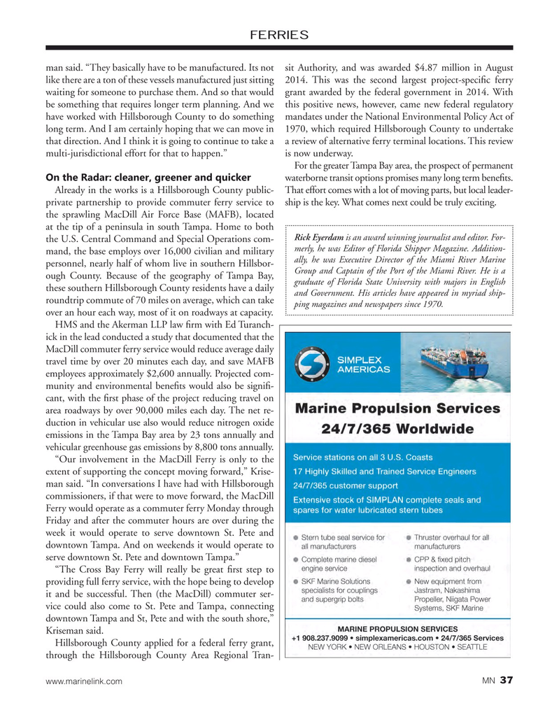 Marine News Magazine, page 37,  Jan 2019