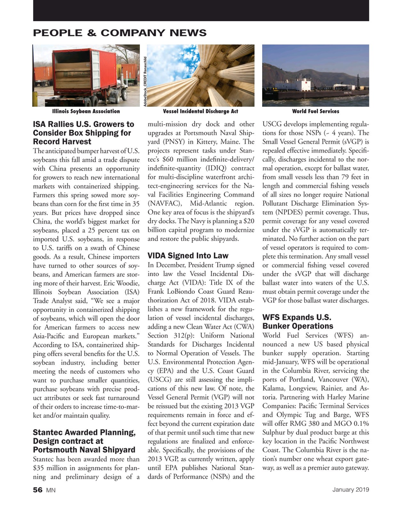Marine News Magazine, page 56,  Jan 2019