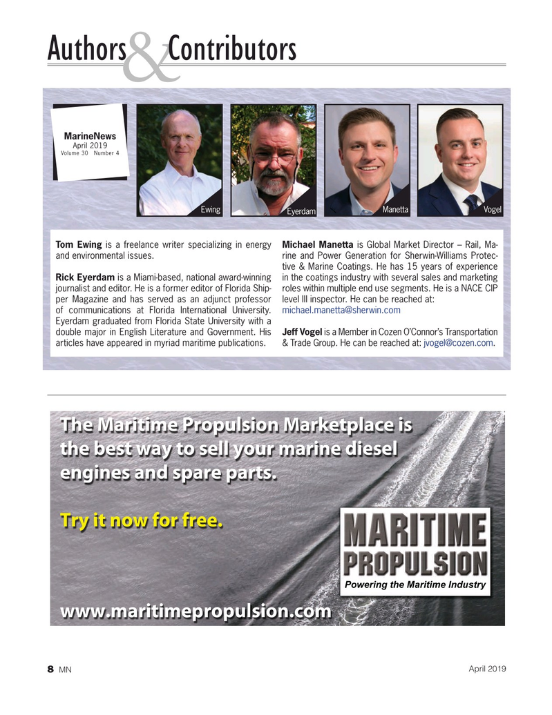 Marine News Magazine, page 8,  Apr 2019