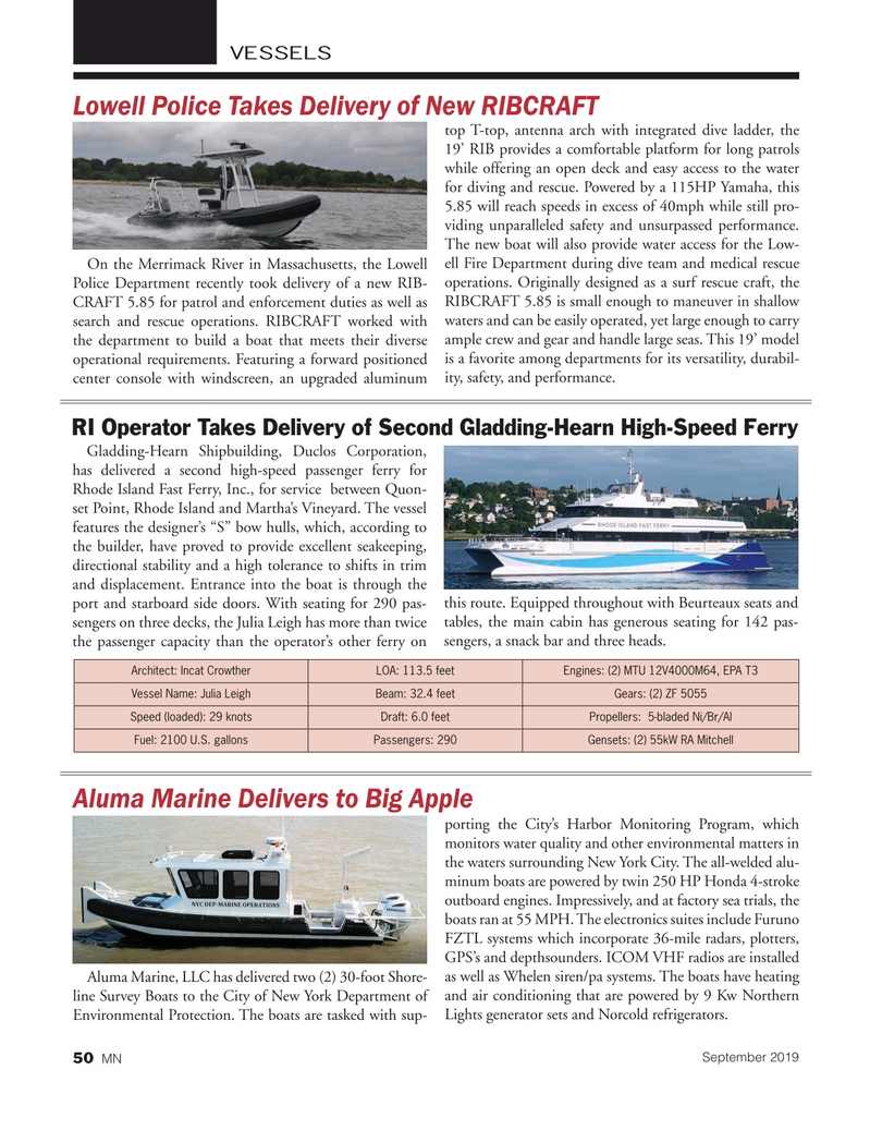 Marine News Magazine, page 50,  Sep 2019