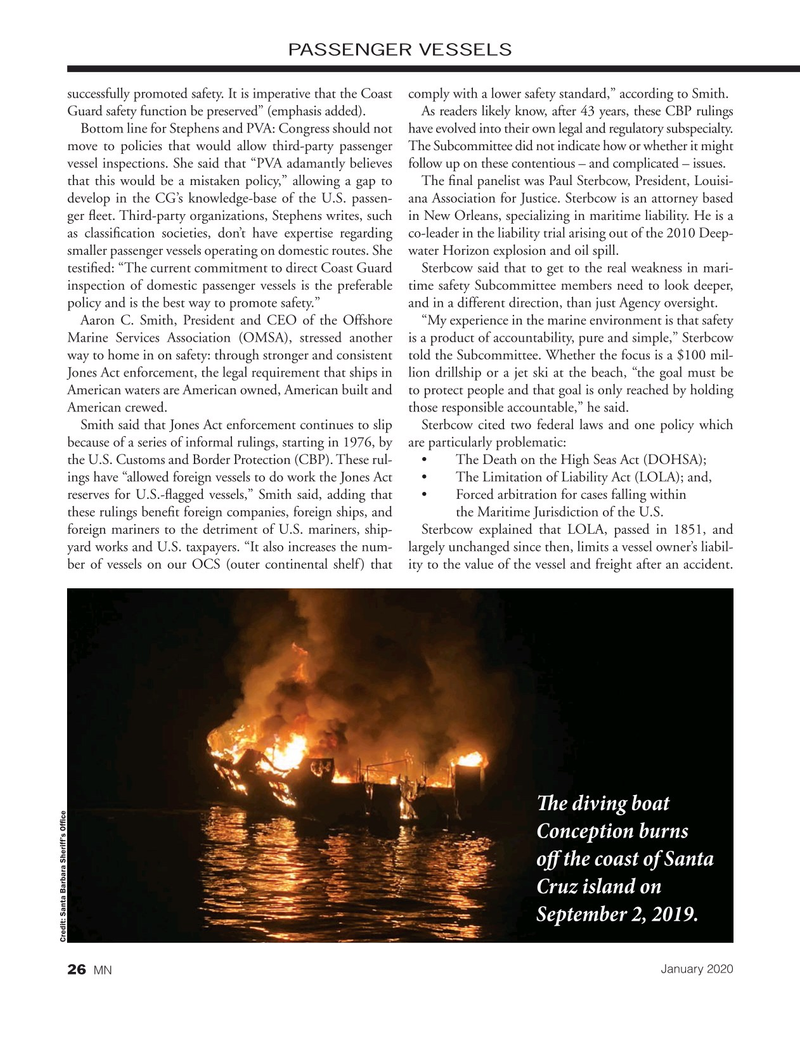 Marine News Magazine, page 26,  Jan 2020