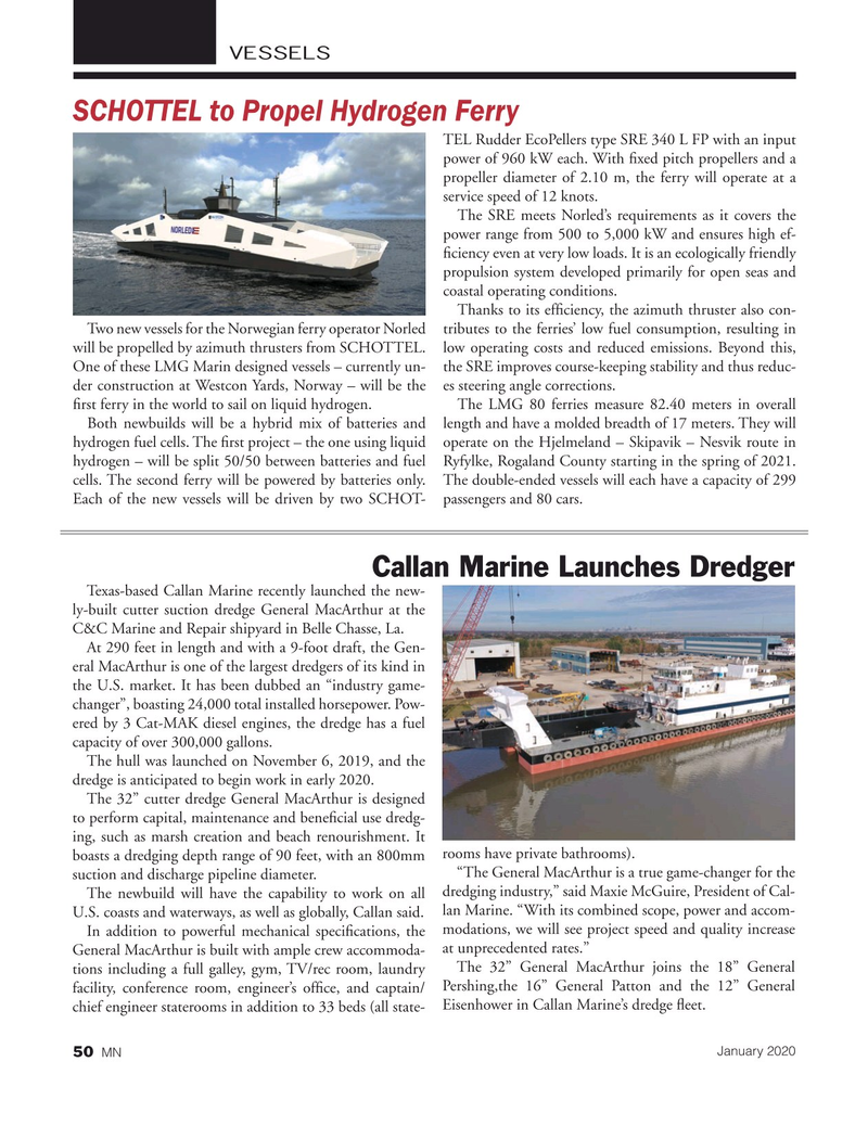 Marine News Magazine, page 50,  Jan 2020
