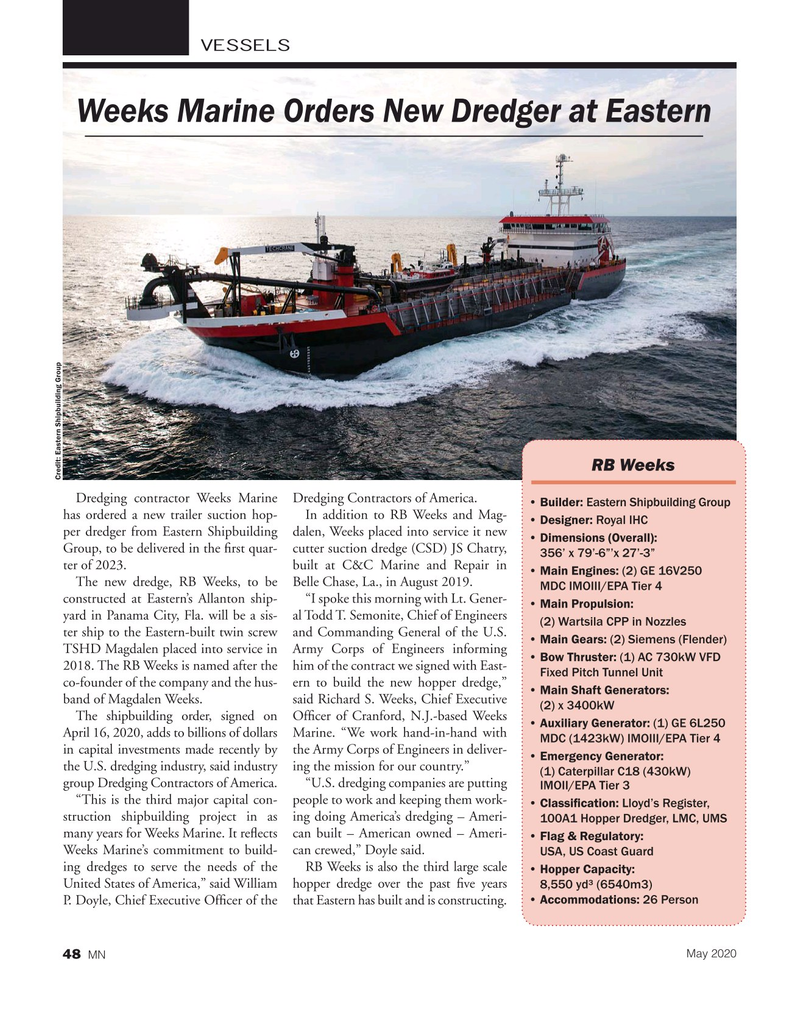 Marine News Magazine, page 48,  May 2020