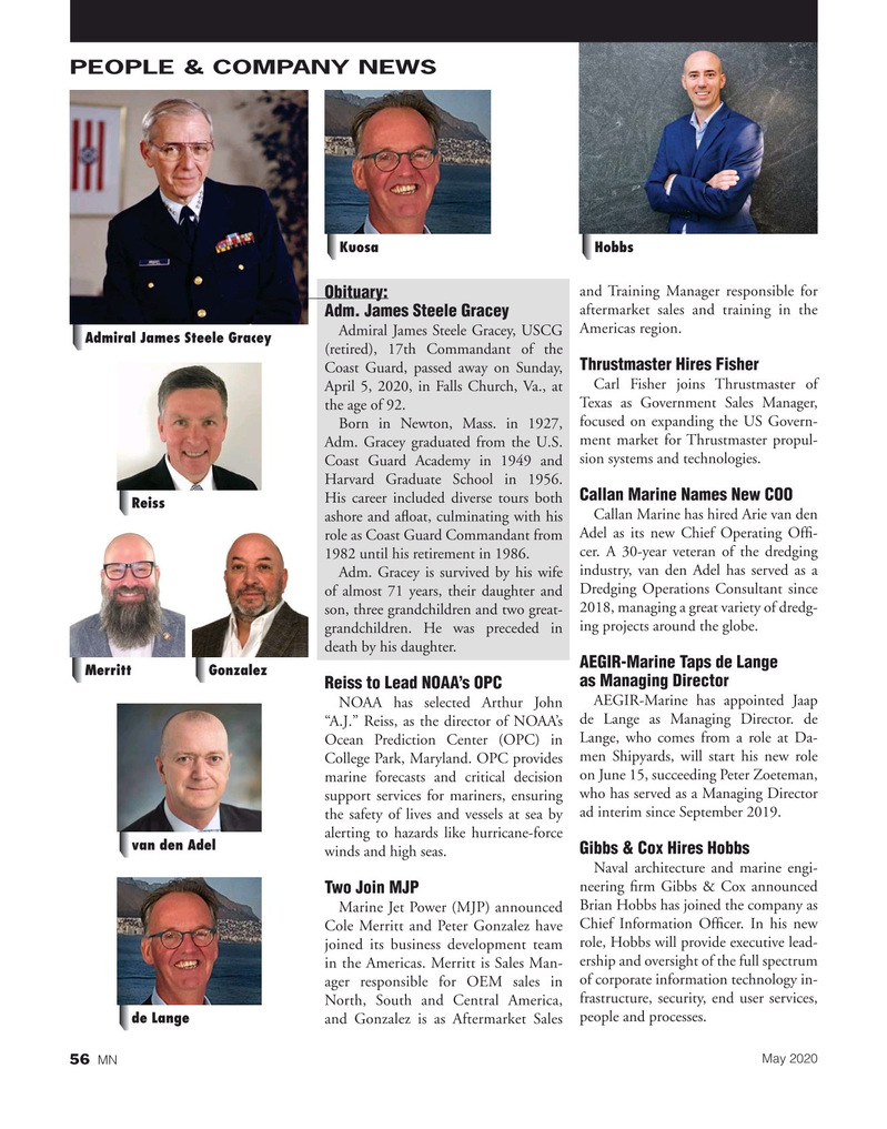 Marine News Magazine, page 56,  May 2020