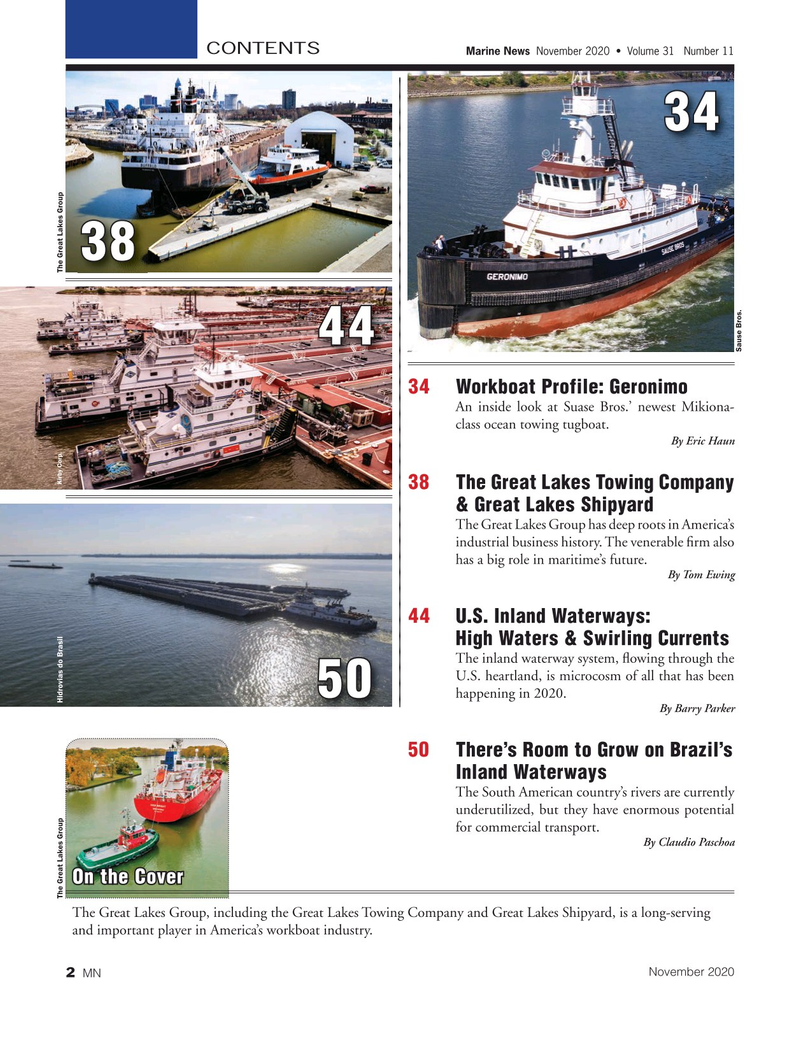 Marine News Magazine, page 2,  Nov 2020