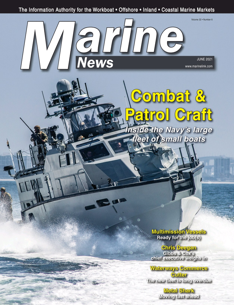 Marine News Magazine Cover Jun 2021 - Combat & Patrol Craft