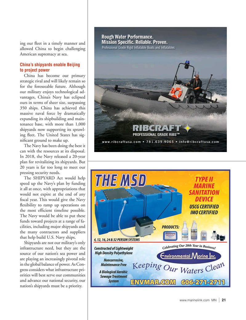 Marine News Magazine, page 21,  Jun 2021