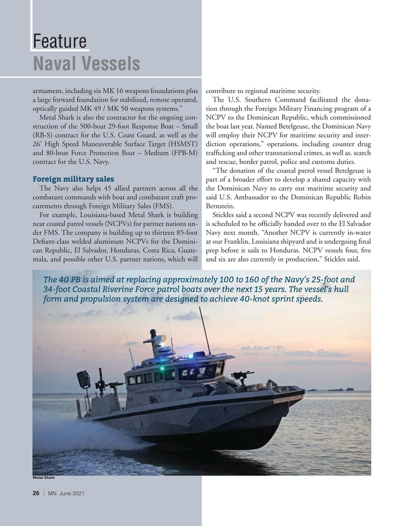 Marine News Magazine, page 26,  Jun 2021
