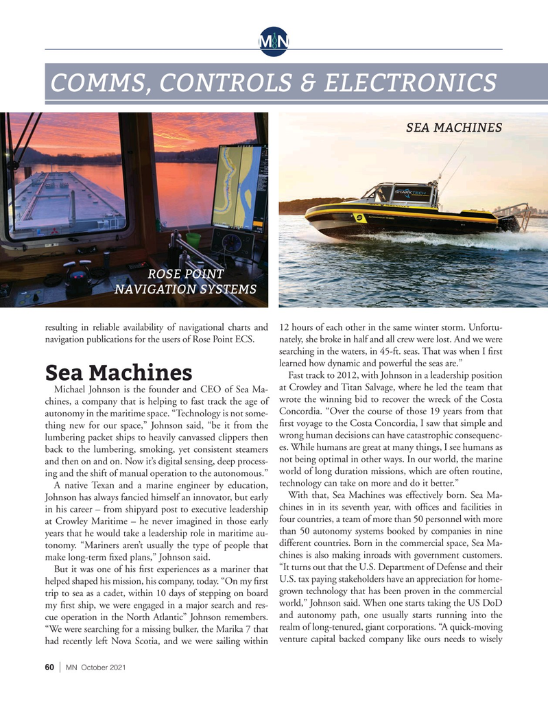 Marine News Magazine, page 60,  Oct 2021