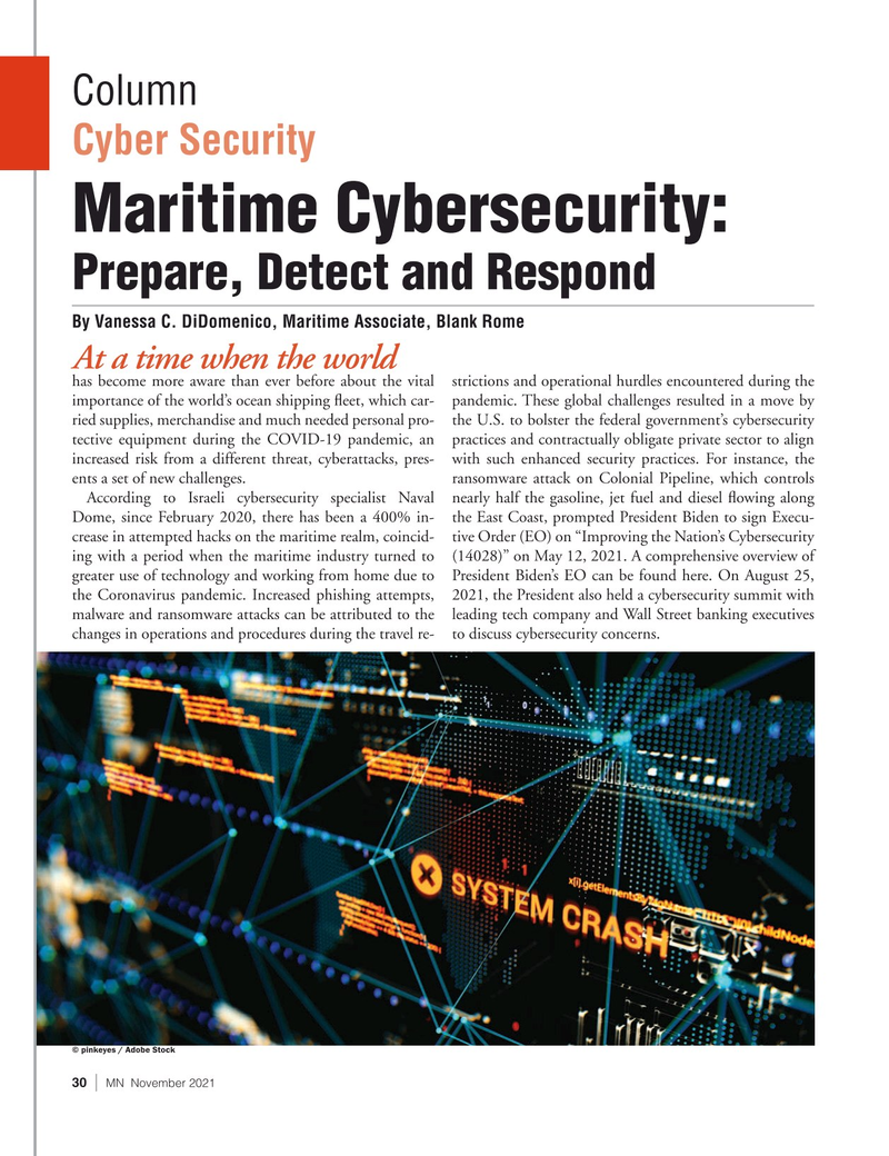 Marine News Magazine, page 30,  Nov 2021