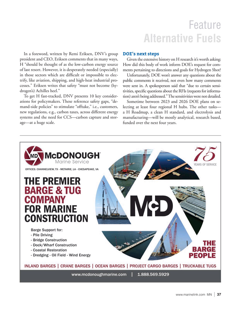 Marine News Magazine, page 37,  Jul 2022