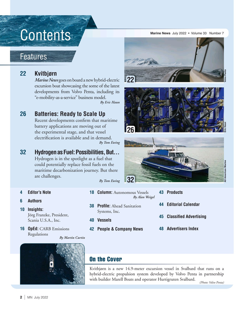 Marine News Magazine, page 2,  Jul 2022