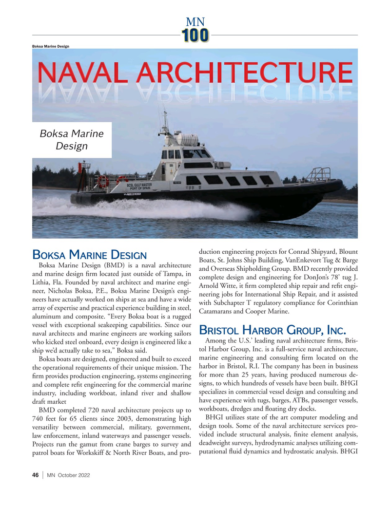 Marine News Magazine, page 46,  Oct 2022