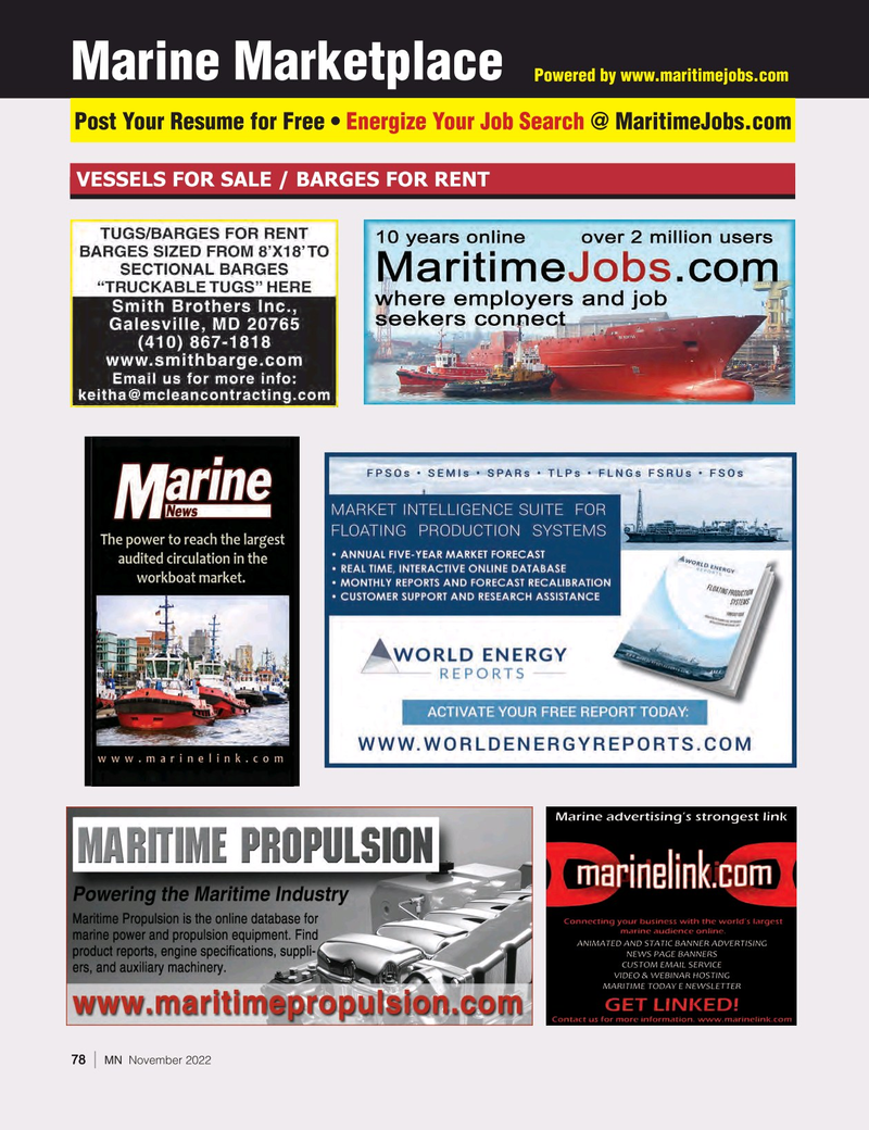 Marine News Magazine, page 78,  Nov 2022