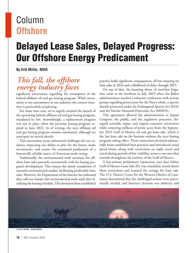 Marine News Magazine, page 18,  Oct 2023