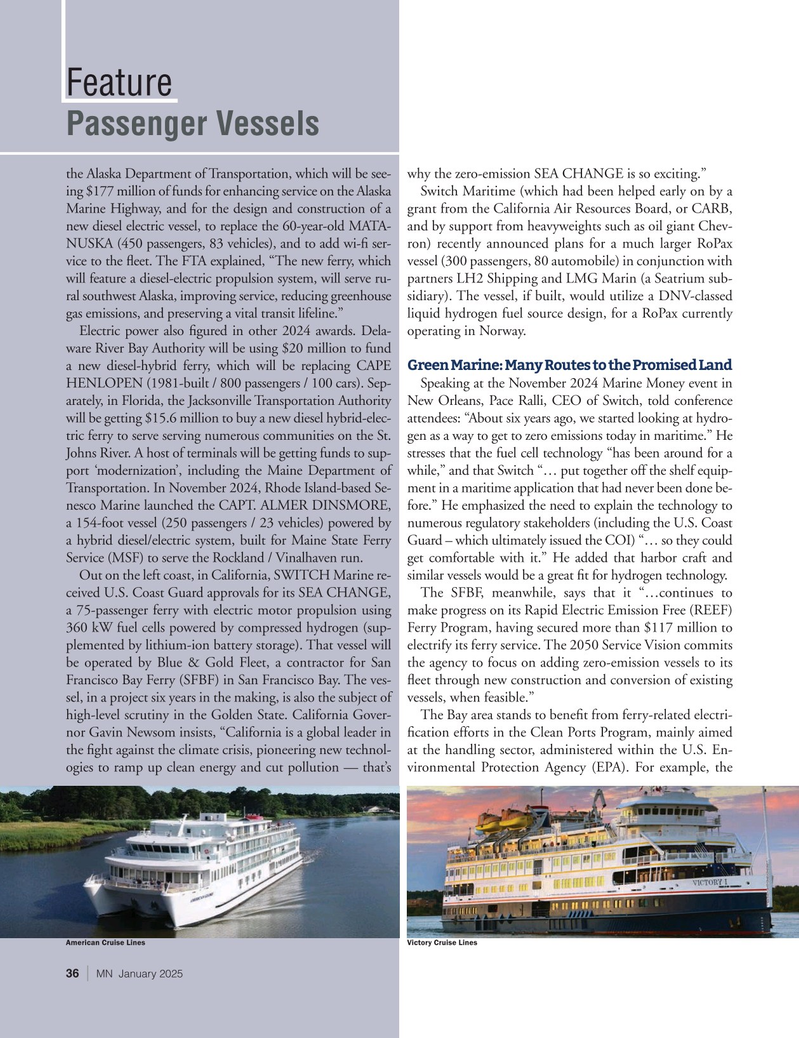 Marine News Magazine, page 36,  Jan 2025