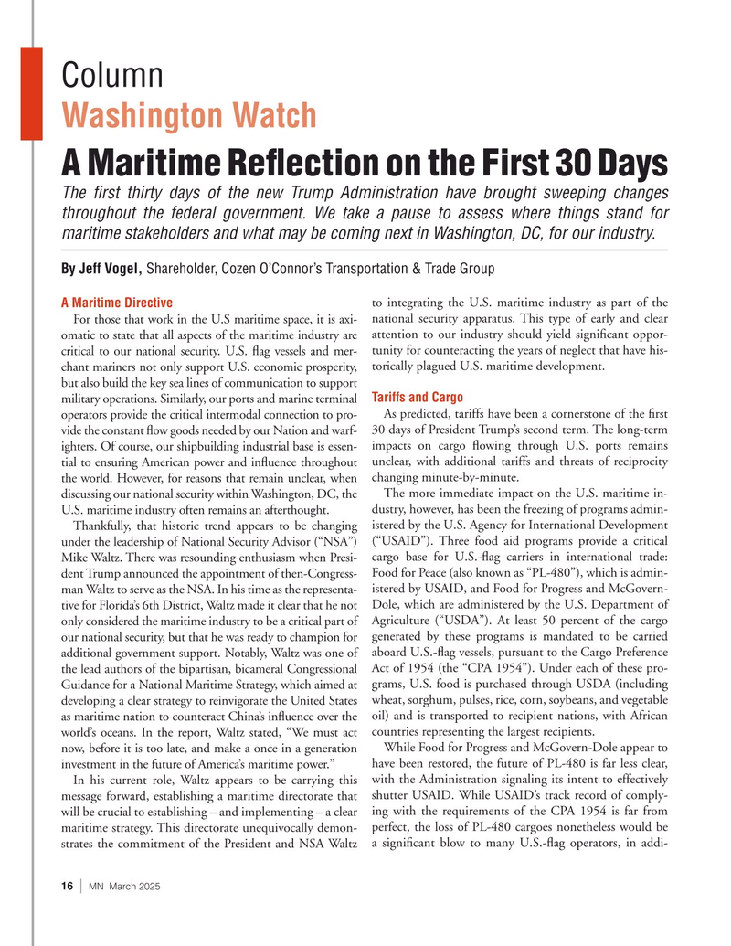 Marine News Magazine, page 16,  Mar 2025