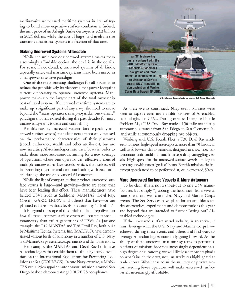 Marine News Magazine, page 41,  Mar 2025