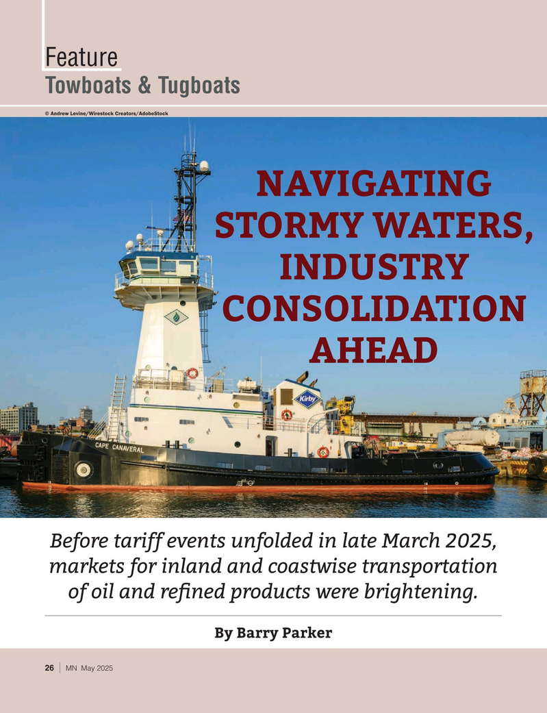 Marine News Magazine, page 26,  May 2025