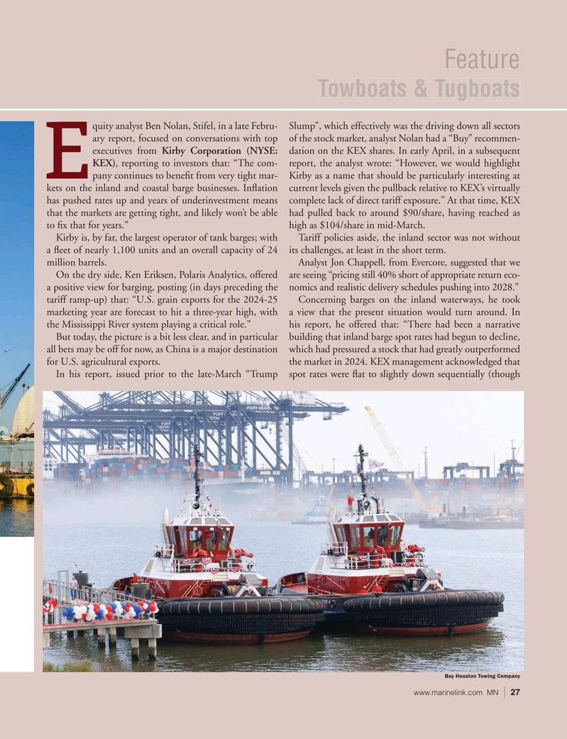 Marine News Magazine, page 27,  May 2025