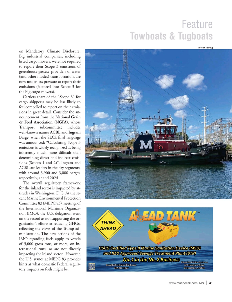 Marine News Magazine, page 31,  May 2025