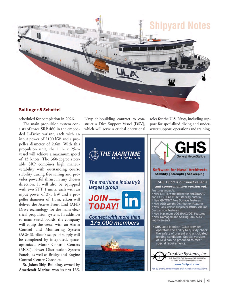 Marine News Magazine, page 41,  Jul 2025