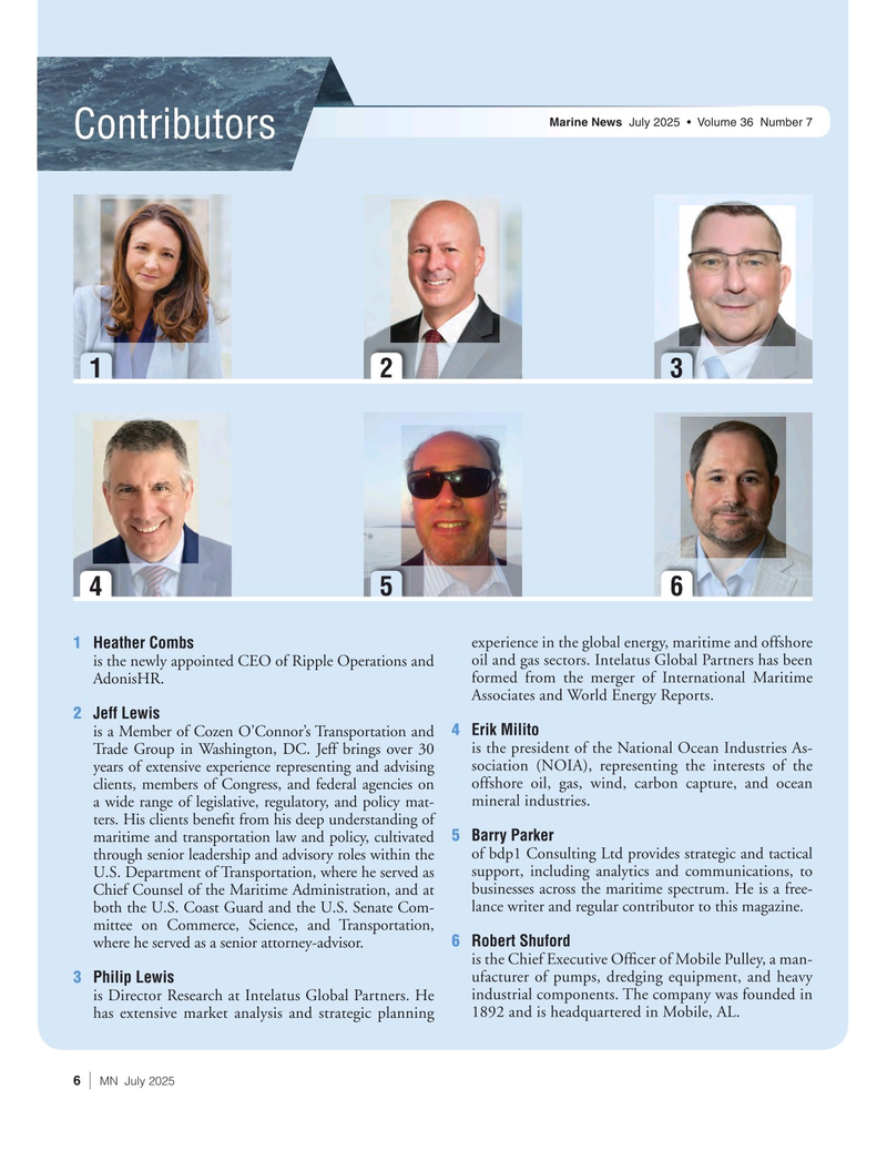 Marine News Magazine, page 6,  Jul 2025