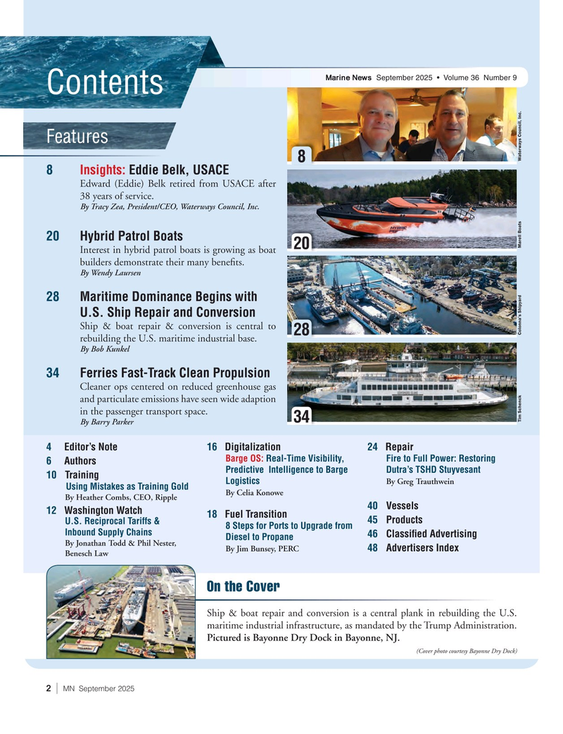 Marine News Magazine, page 2,  Sep 2025