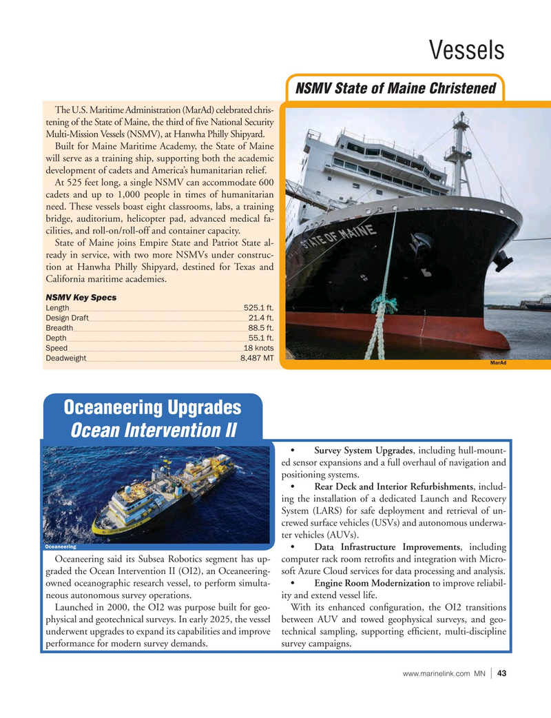 Marine News Magazine, page 43,  Sep 2025