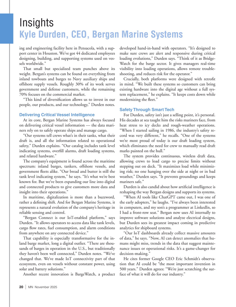Marine News Magazine, page 20,  Nov 2025