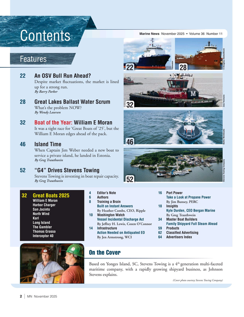 Marine News Magazine, page 2,  Nov 2025