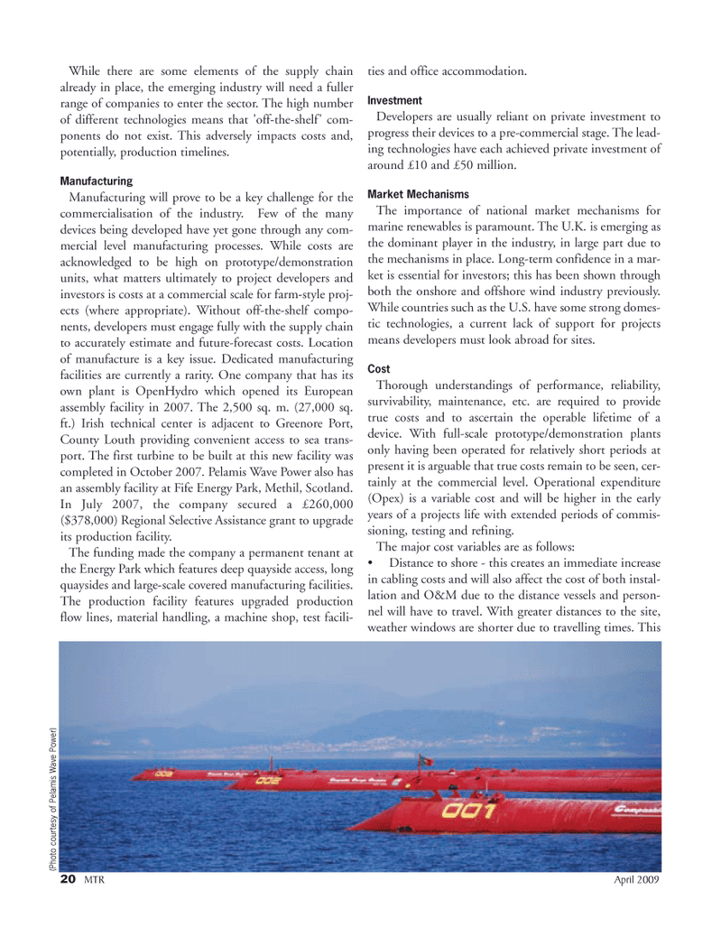 Marine Technology Magazine, page 20,  Apr 2005