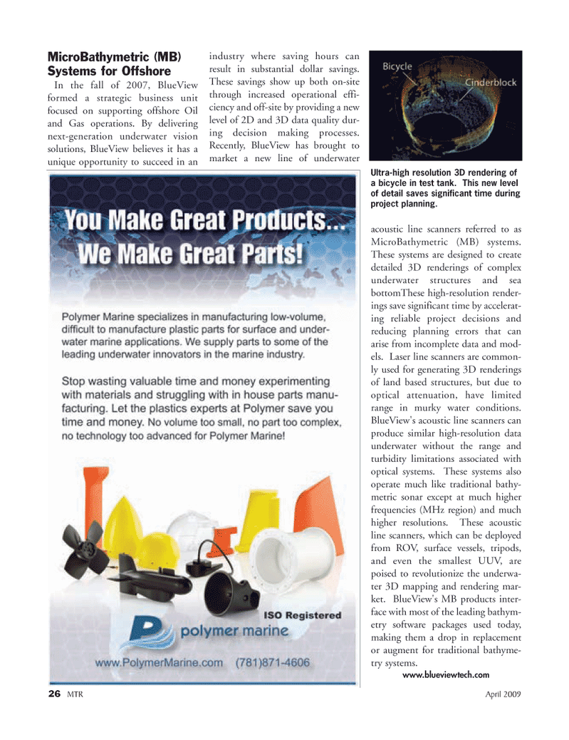 Marine Technology Magazine, page 26,  Apr 2005