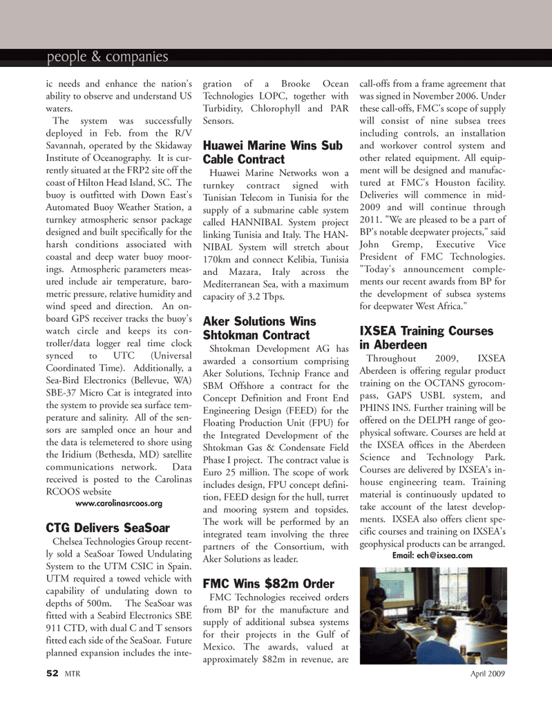Marine Technology Magazine, page 52,  Apr 2005
