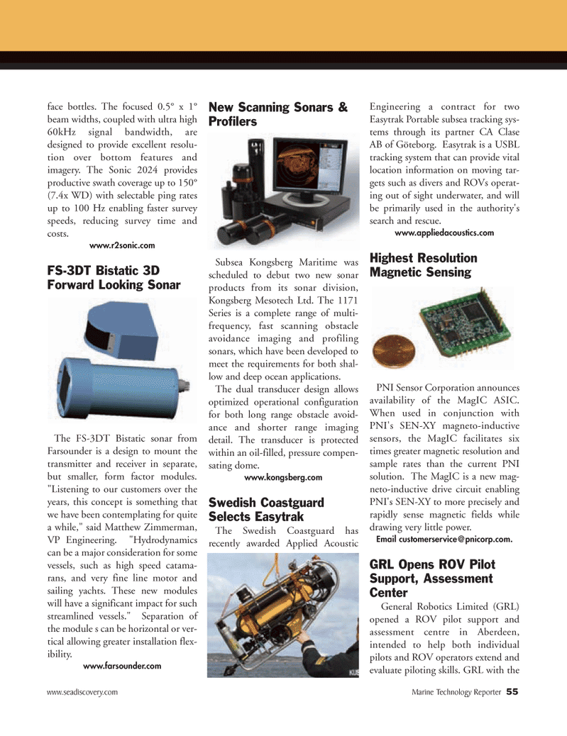 Marine Technology Magazine, page 55,  Apr 2005