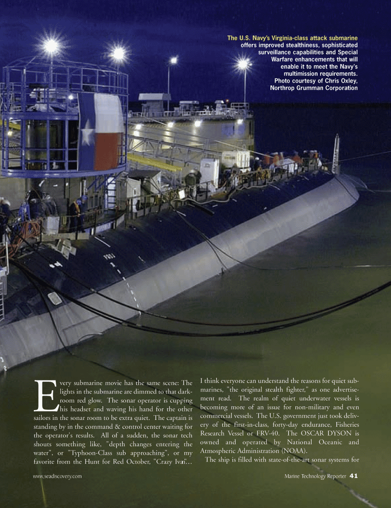 Marine Technology Magazine, page 40,  Jul 2005