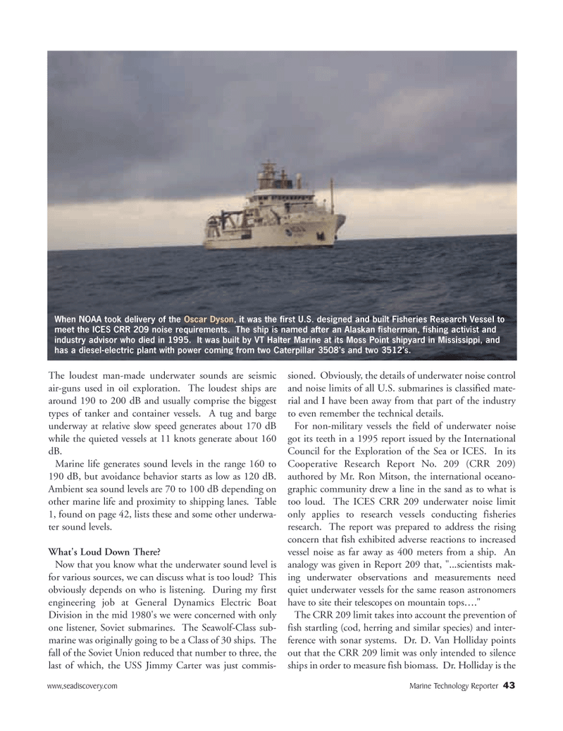 Marine Technology Magazine, page 42,  Jul 2005