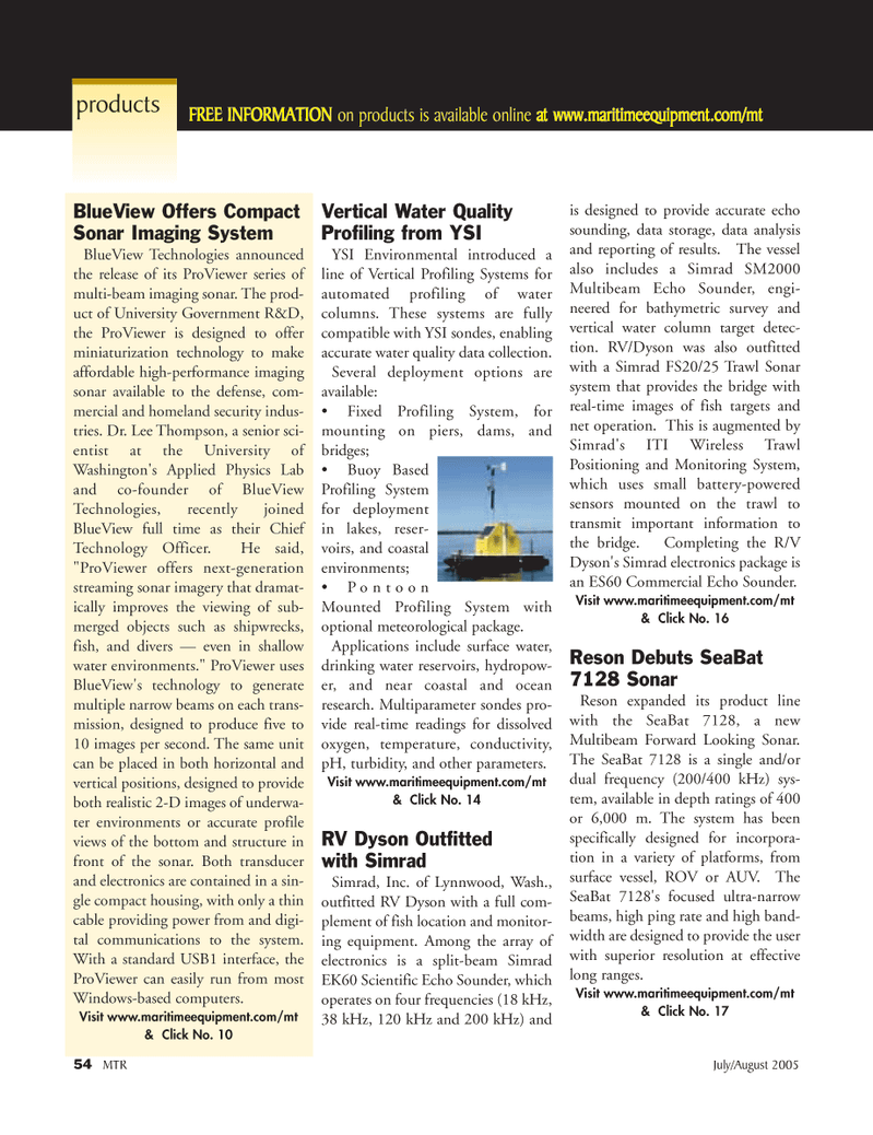 Marine Technology Magazine, page 53,  Jul 2005