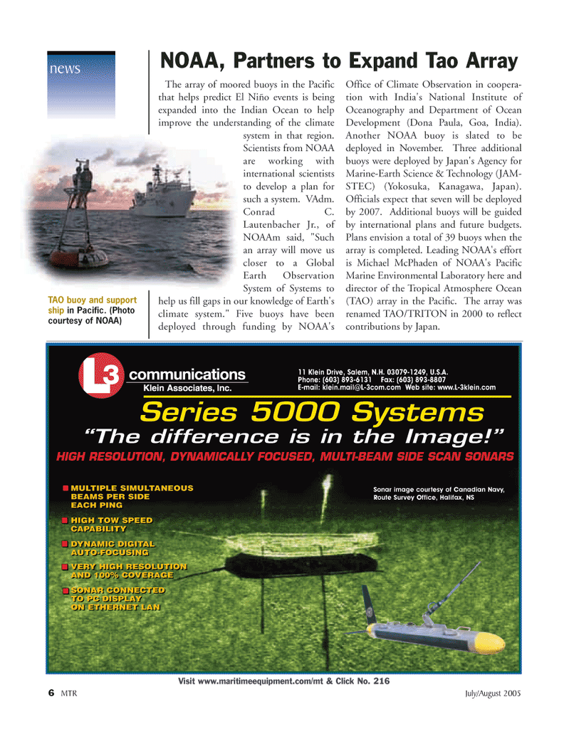 Marine Technology Magazine, page 5,  Jul 2005